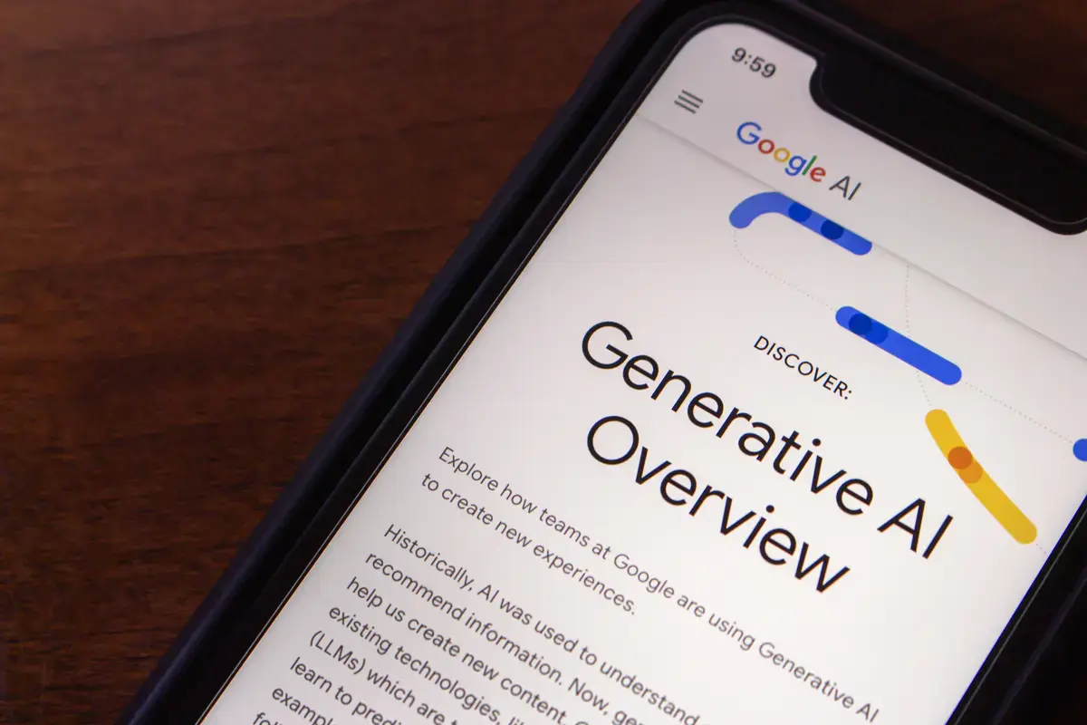 sitio web de la AI Overview de Google