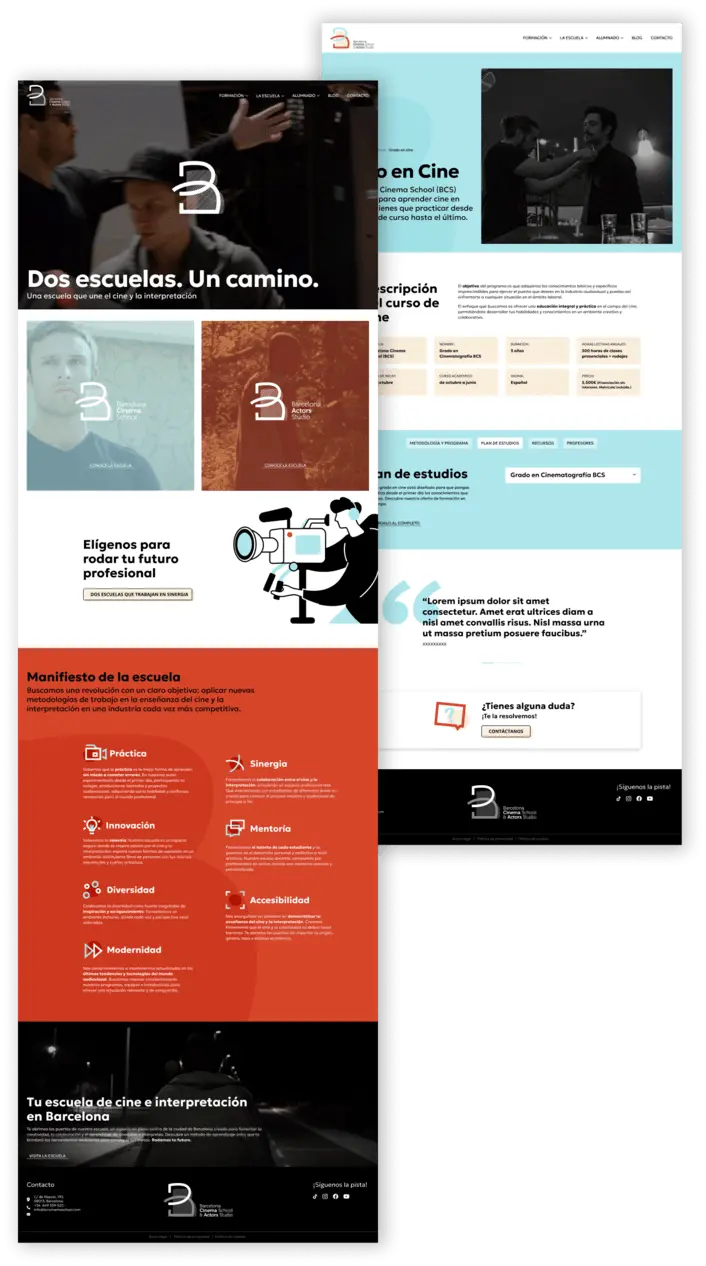 Barcelona Cinema School & Actors Studio - Proyecto de Gobalo